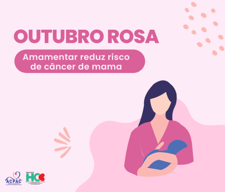 Outubro Rosa: amamentar reduz risco de câncer de mama, orienta especialista